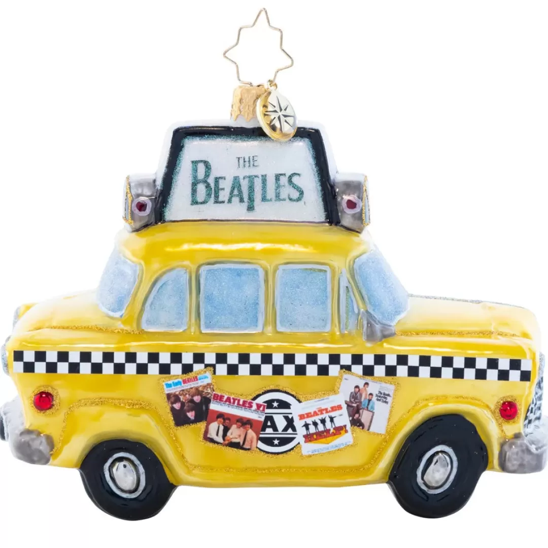 Christopher Radko Ornaments-Beatlemania Taxicab Ornament By