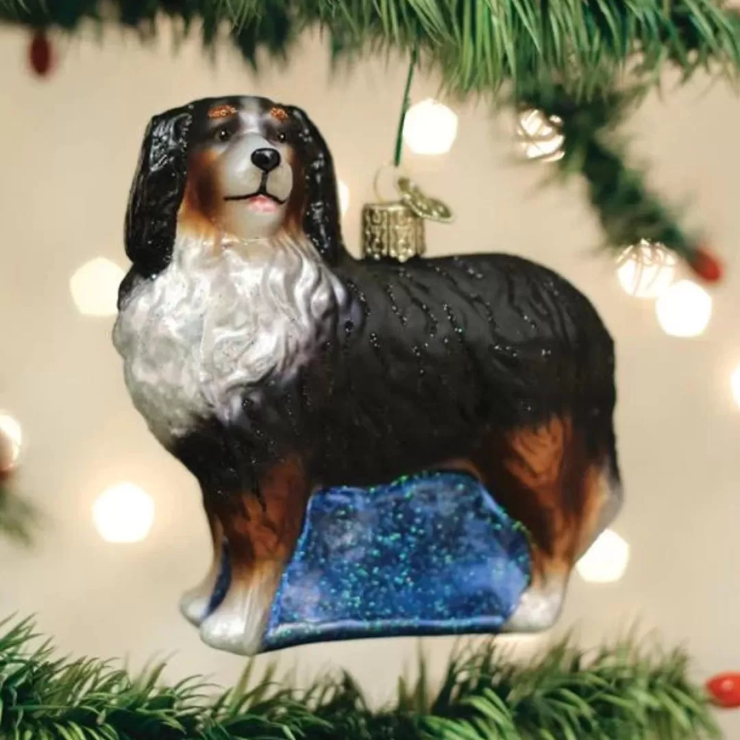 Old World Christmas Ornaments-Bernese Mountain Dog Ornament