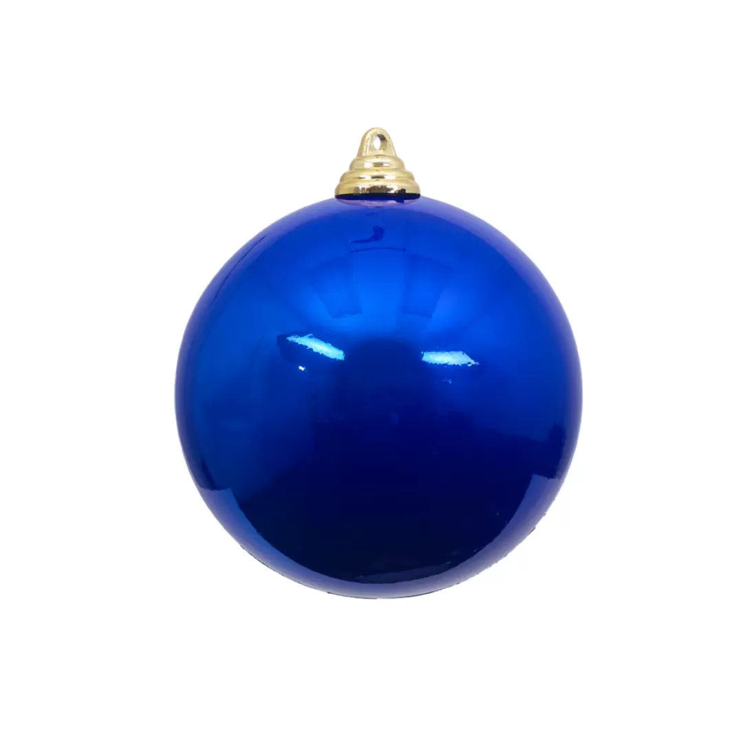 Farrisilk Ball Ornaments-Blue Candy Apple Ball Ornament, 8"