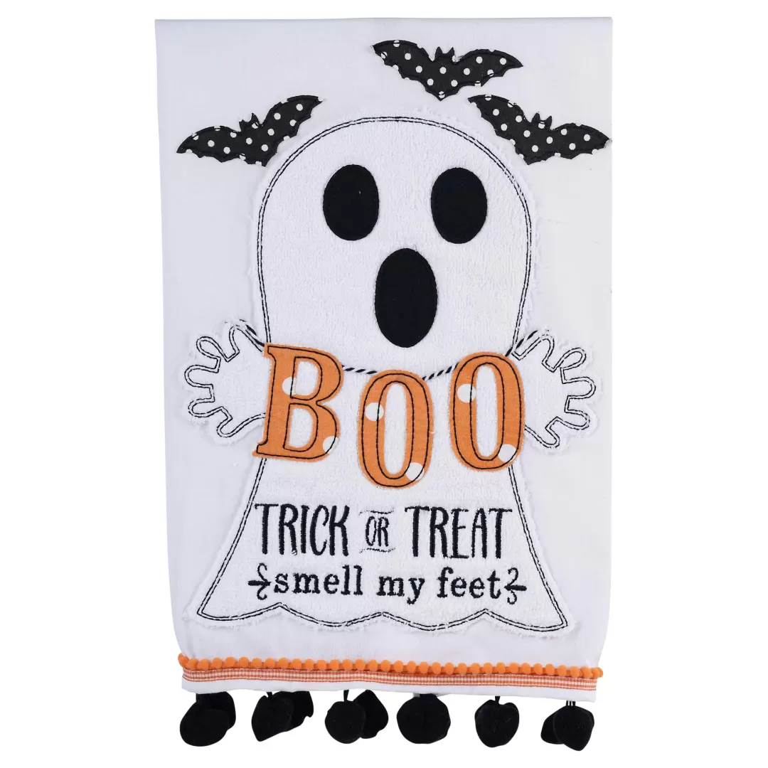 Glory Haus Halloween Kitchen & Dining-Boo Trick Or Treat Tea Towel