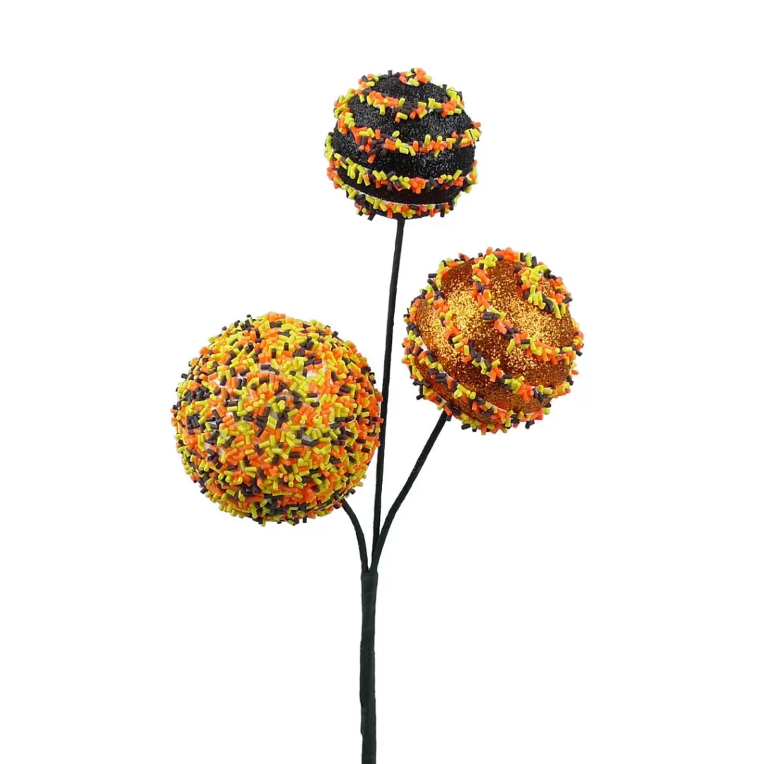 Liberty Floral Halloween Sprays & Picks-Cake Pop Sprinkle Pick 14" Or 16"