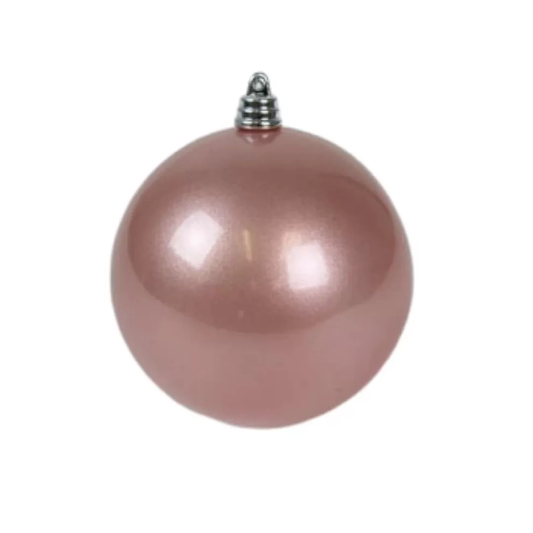 Farrisilk Ball Ornaments-Dusty Rose Candy Apple Ornament, 4"