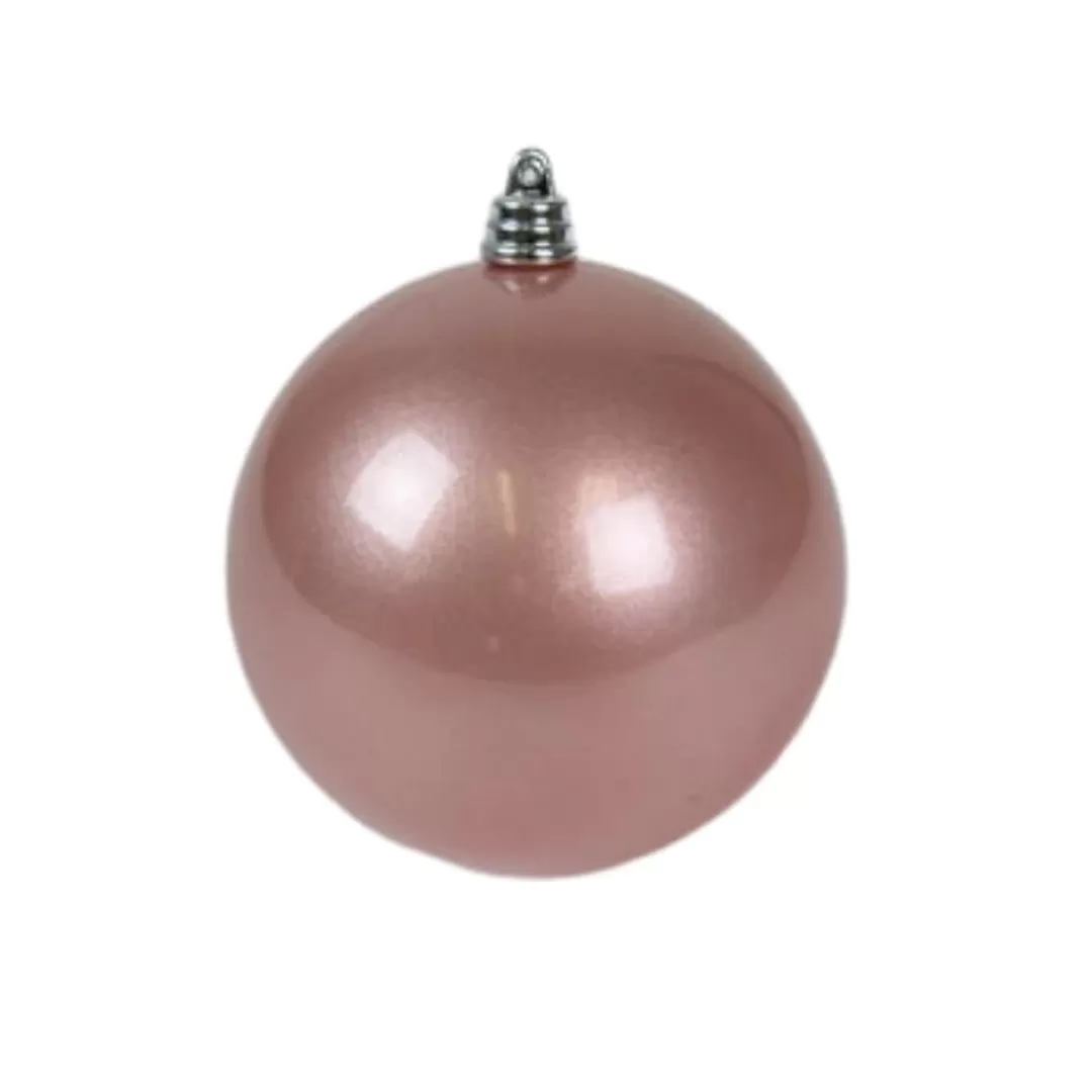 Farrisilk Ball Ornaments-Dusty Rose Candy Apple Ornament, 8"