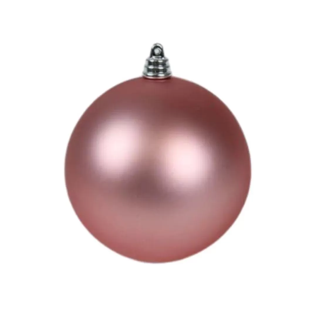 Farrisilk Ball Ornaments-Dusty Rose Matte Ornament, 4"