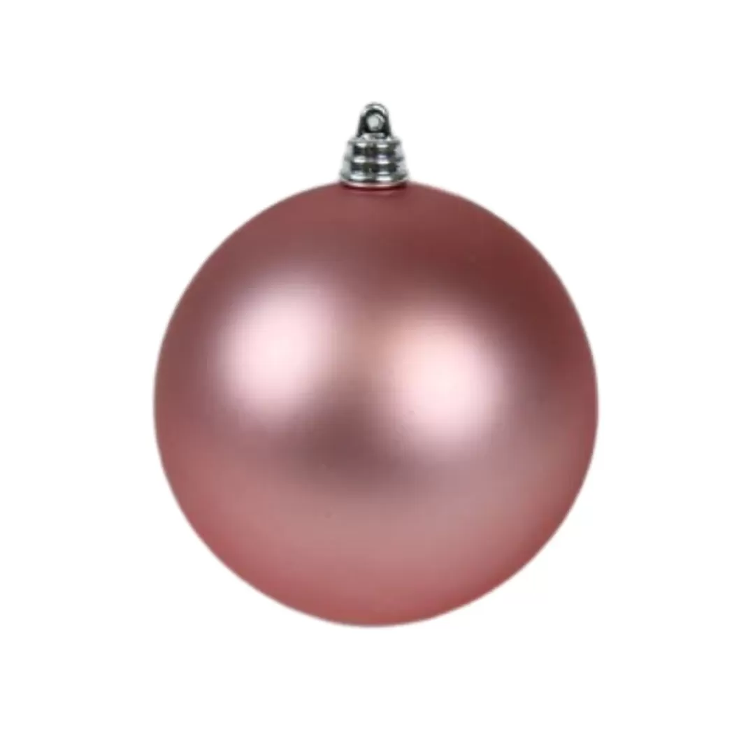 Farrisilk Ball Ornaments-Dusty Rose Matte Ornament, 8"