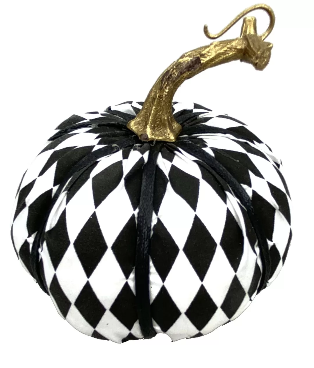 Liberty Floral Halloween Focal Points-Fabric Harlequin Pumpkin-Small