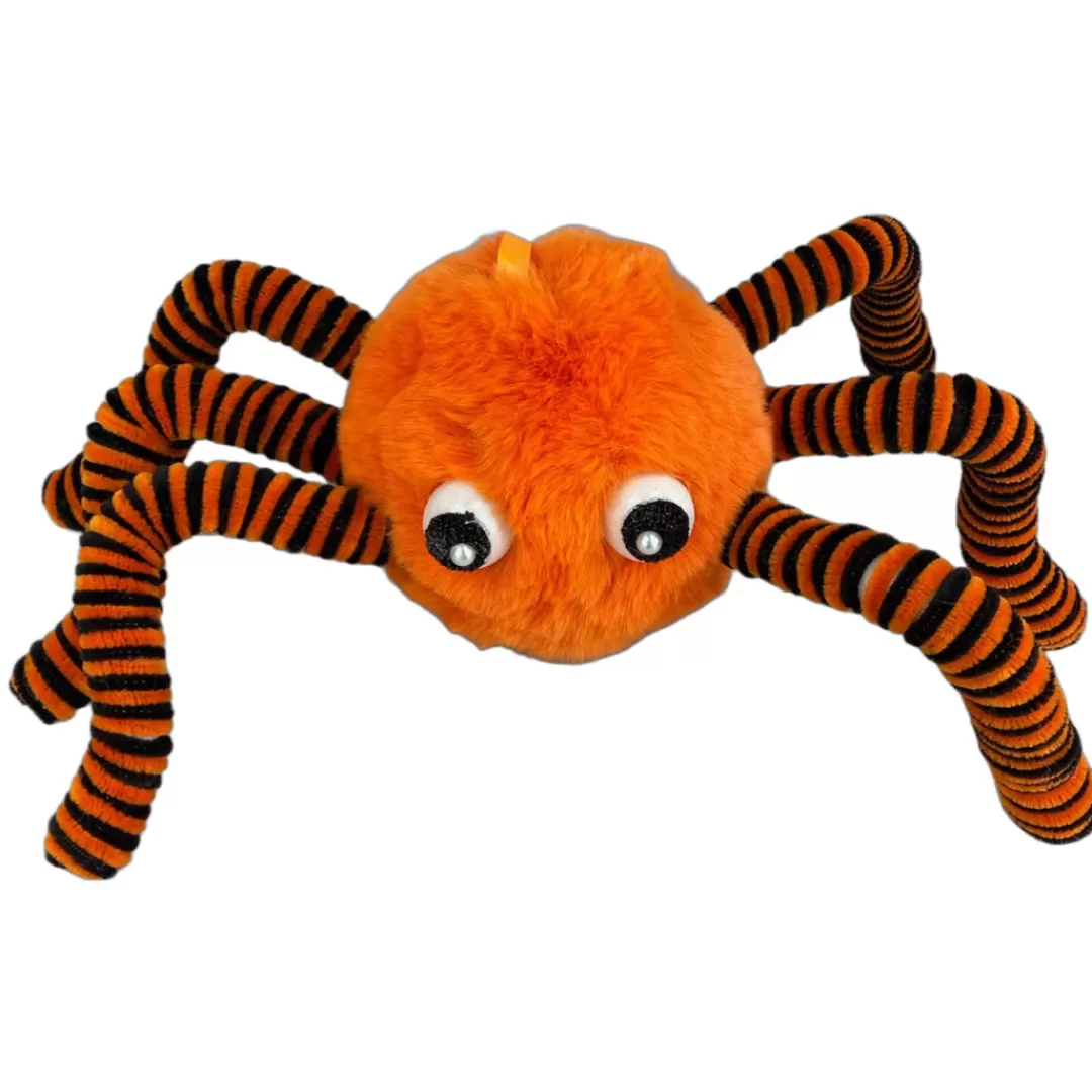 Liberty Floral Halloween Focal Points-Faux Fur Spider, Orange