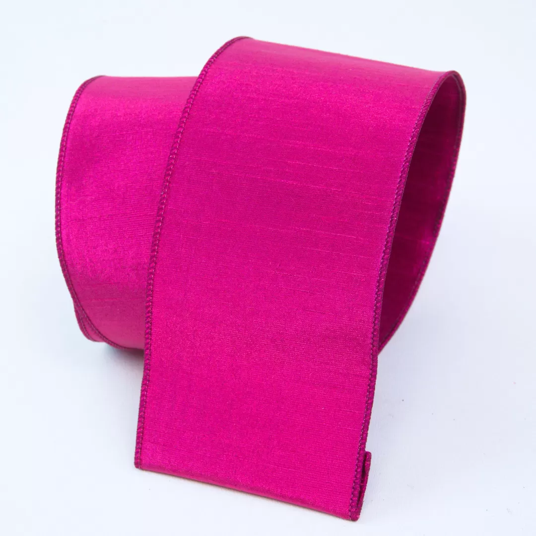 Farrisilk Halloween Ribbon-Fuchsia Luster Ribbon, 4"X10Yd