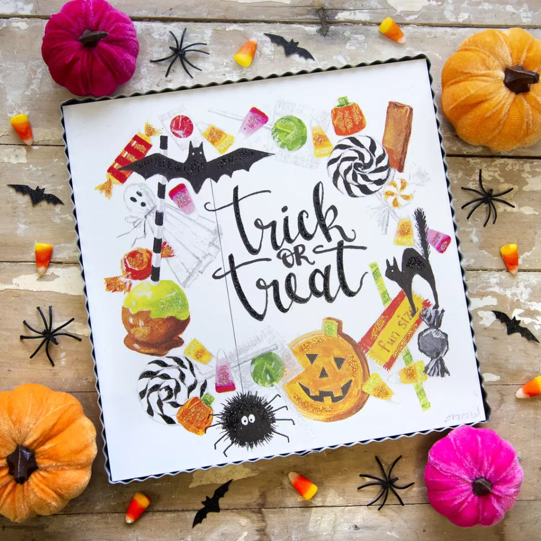 The Round Top Collection Halloween Focal Points-Gallery Trick Or Treat Wreath