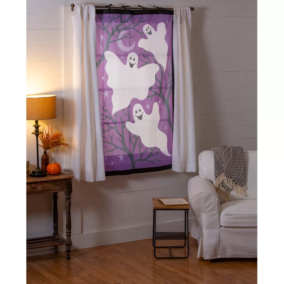 Evergreen Halloween Wall Decor-Ghost Shadow Scape Window Shade