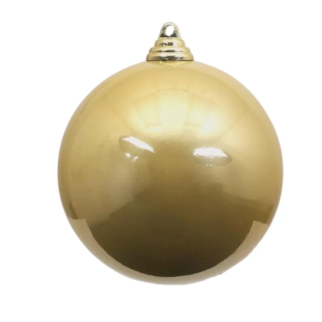 Farrisilk Ball Ornaments-Gold Candy Apple Ball Ornament, 6"