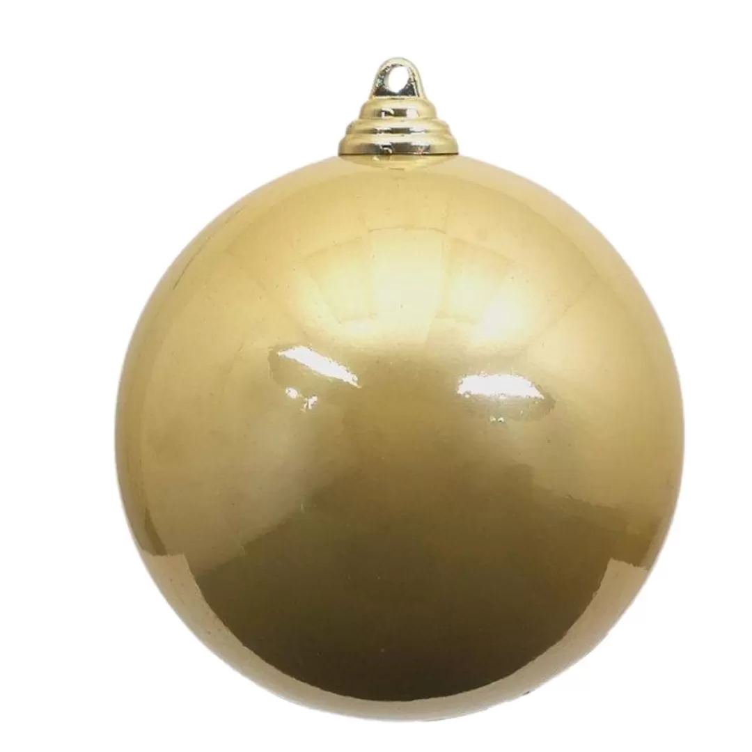 Farrisilk Ball Ornaments-Gold Candy Apple Finish Ball Ornament, 8"