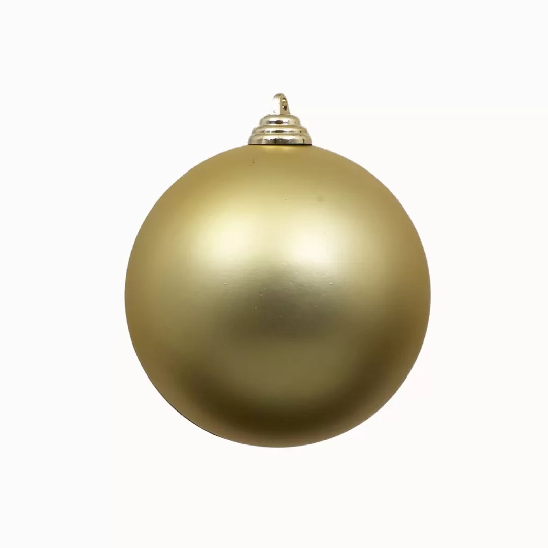 Farrisilk Ball Ornaments-Gold Matte Ball Ornament, 4"