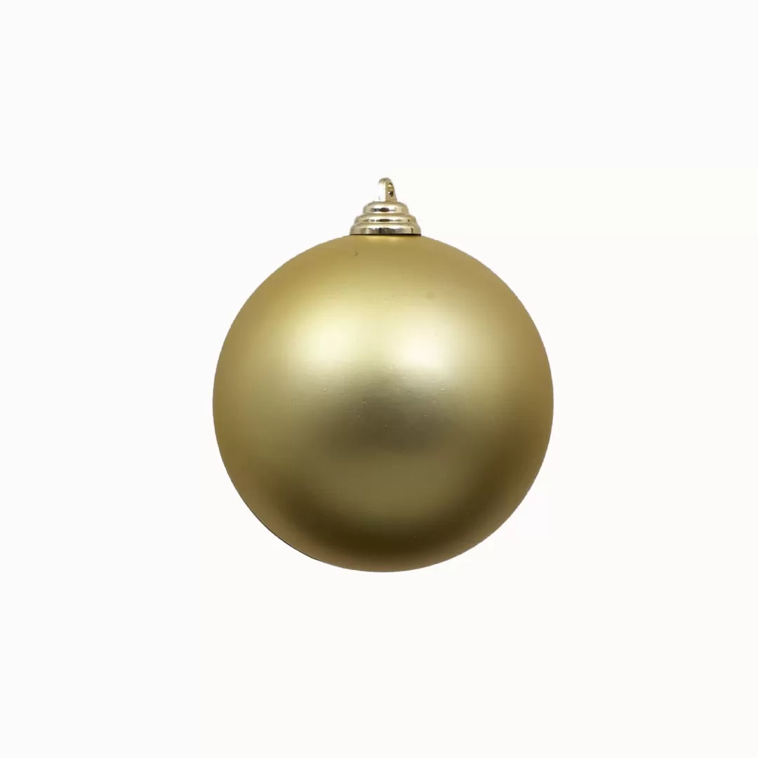 Farrisilk Ball Ornaments-Gold Matte Ball Ornament, 6"