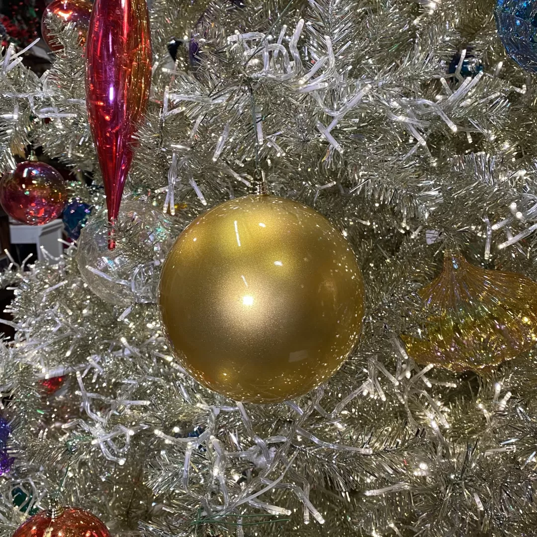 Farrisilk Ball Ornaments-Gold Matte Ball Ornament, 6"