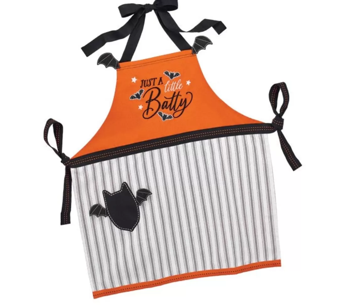 Burton & Burton Halloween Kitchen & Dining-Halloween Batty Apron