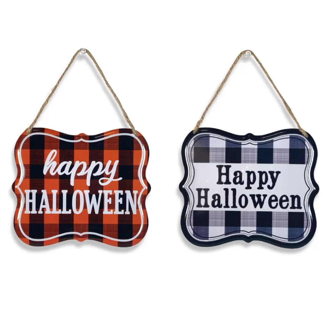 Craig Bachman Halloween Door Decor-Halloween Tin Sign