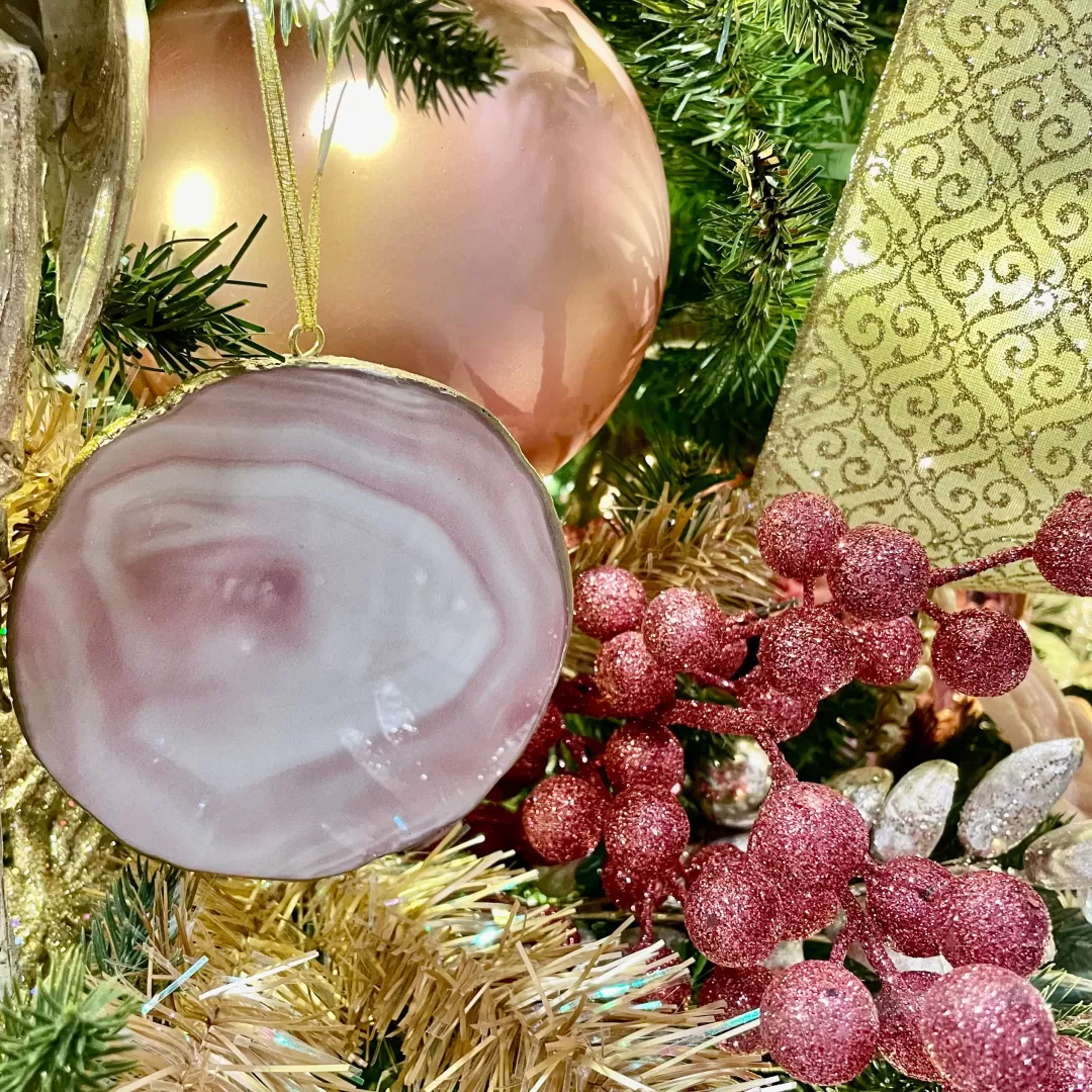 Direct Export Co. Ornaments-Lavendar Quartz Ornament