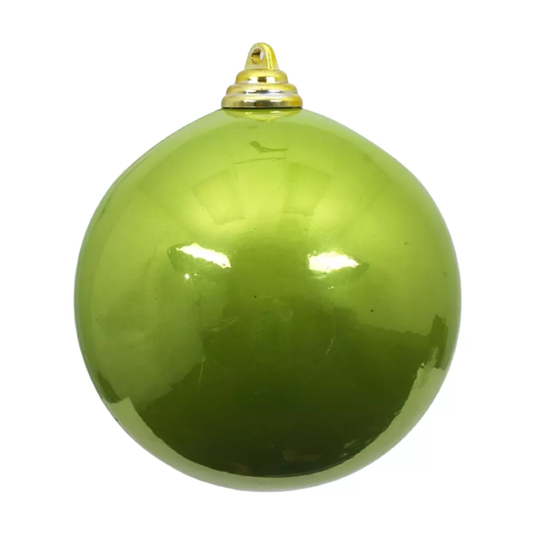 Farrisilk Ball Ornaments-Lime Green Candy Apple Ball Ornament, 12"