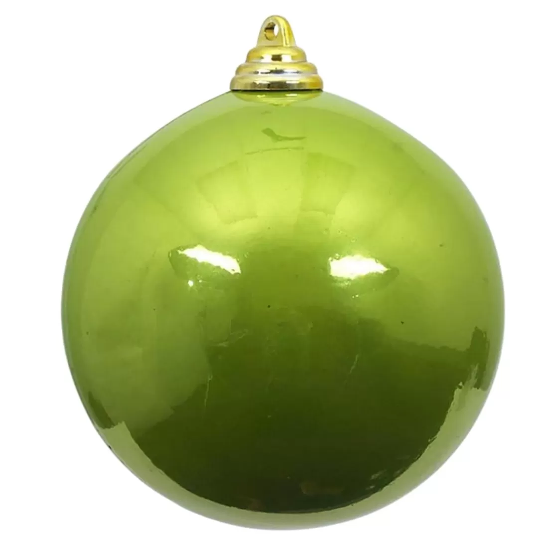 Farrisilk Ball Ornaments-Lime Green Candy Apple Ball Ornament, 6"