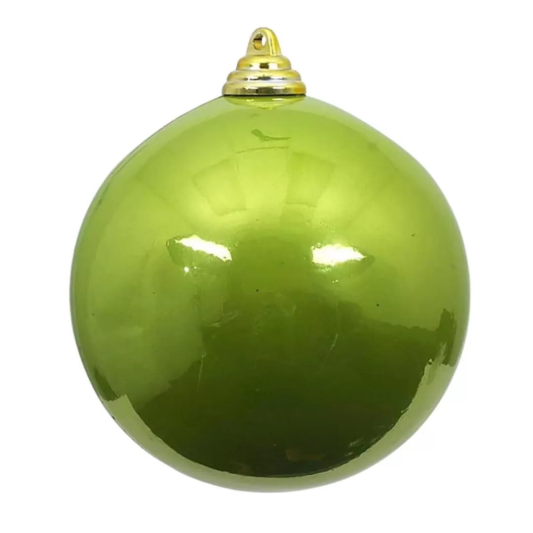 Farrisilk Ball Ornaments-Lime Green Candy Apple Ball Ornament, 8"