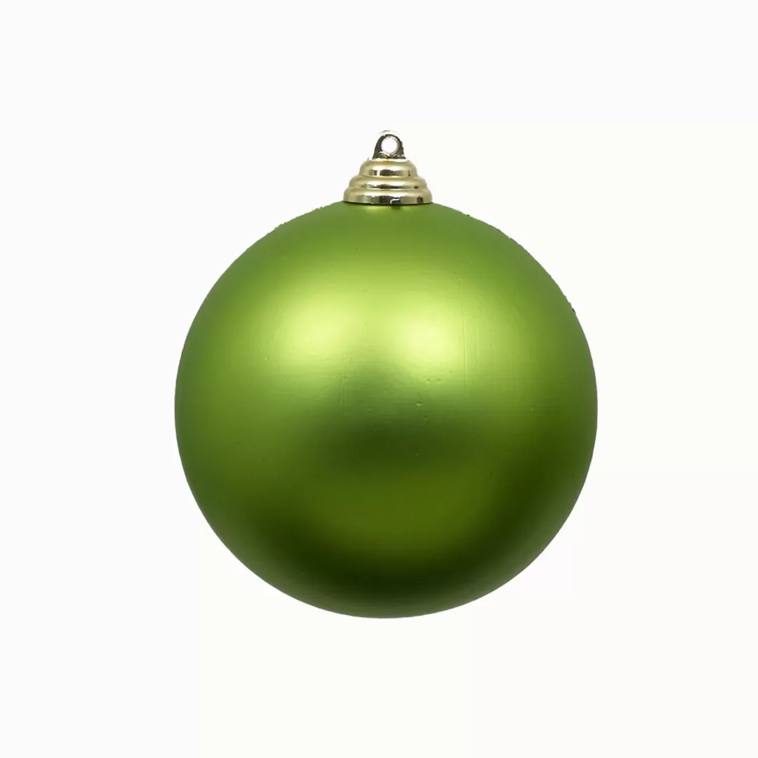 Farrisilk Ball Ornaments-Lime Green Matte Ball Ornament, 6"