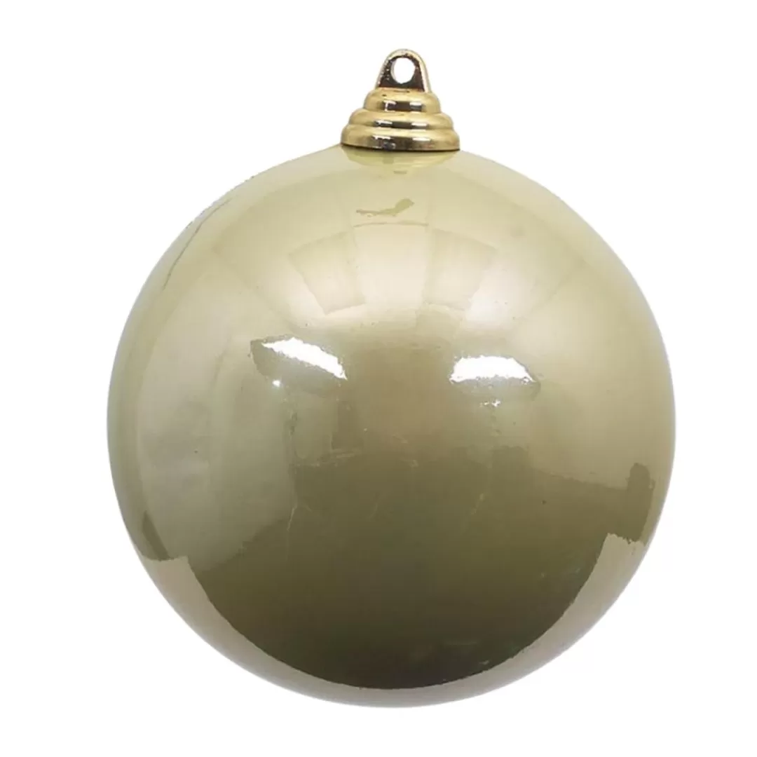 Farrisilk Ball Ornaments-Platinum Candy Apple Ball Ornament, 4"