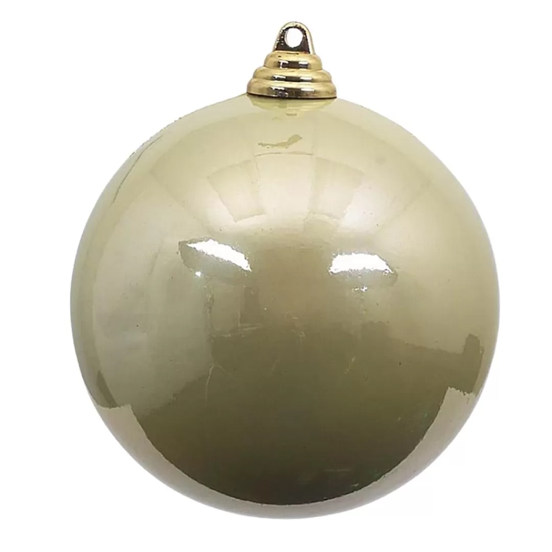 Farrisilk Ball Ornaments-Platinum Candy Apple Ball Ornament, 6"