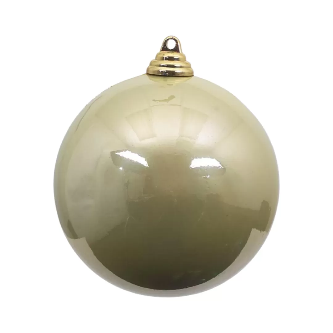 Farrisilk Ball Ornaments-Platinum Candy Apple Ball Ornament, 8"