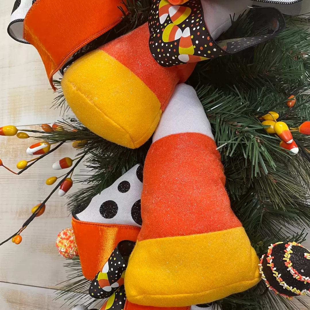 Liberty Floral Halloween Door Decor-Plush Hanging Candy Corn