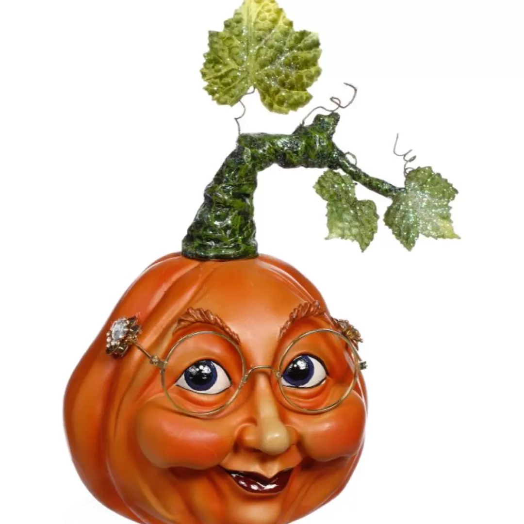 Mark Roberts Halloween Focal Points-Pumpkin Head Decor, Small