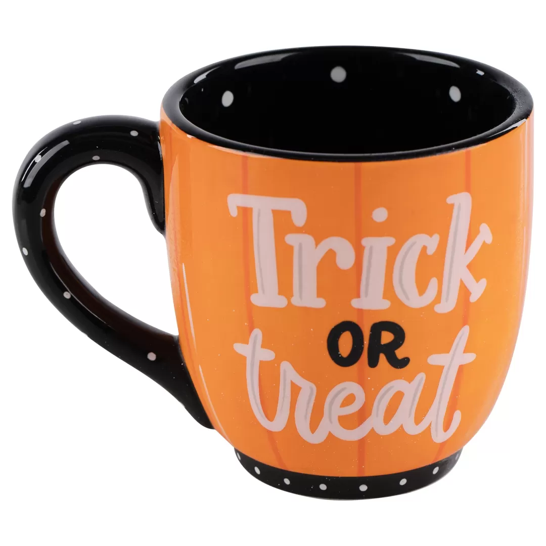 Glory Haus Halloween Kitchen & Dining-Pumpkin Trick Or Treat Mug