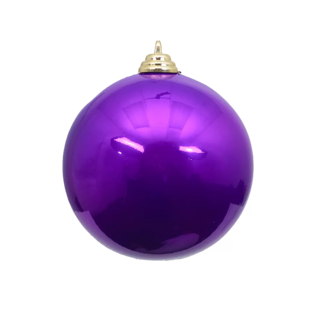 Farrisilk Ball Ornaments-Purple Candy Apple Ball Ornament, 4"