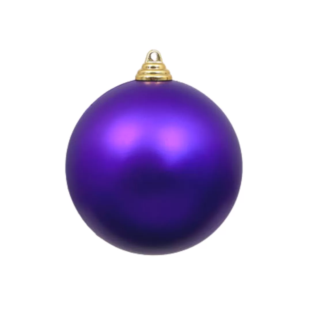 Farrisilk Ball Ornaments-Purple Matte Ball Ornament, 6"