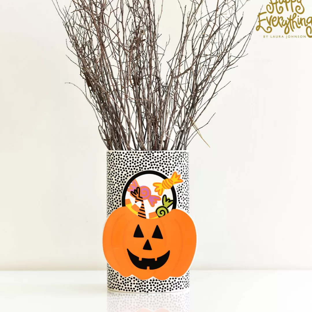 Happy Everything Halloween Table Top Decor-Treat Bucket Mini Attachment By !