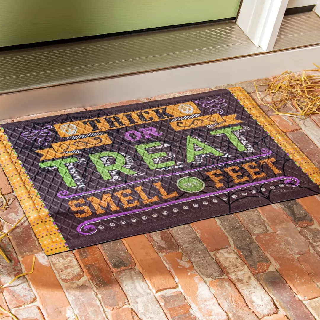 Evergreen Halloween Mats-Trick Or Treat Floor Mat