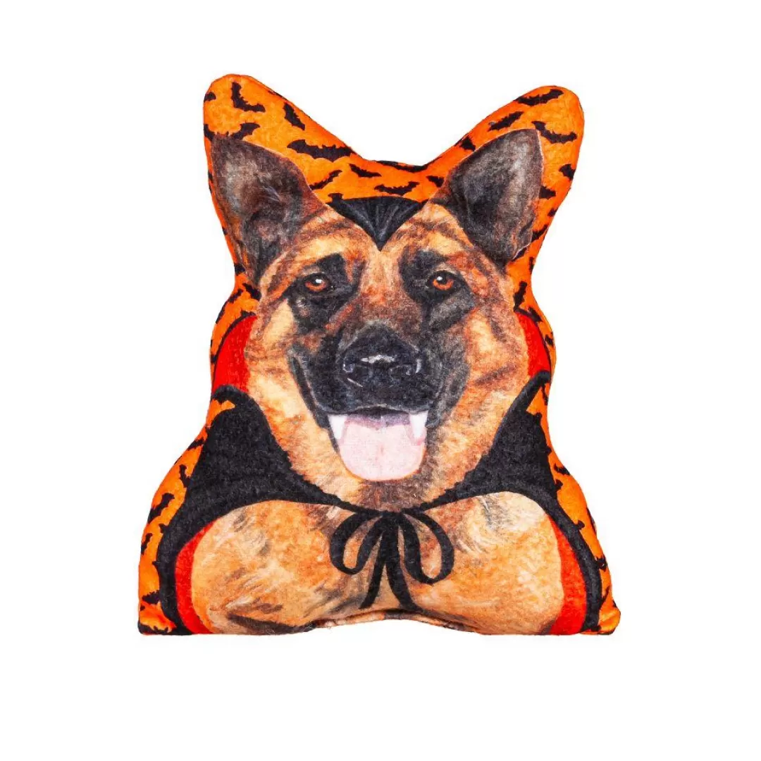 Evergreen Halloween Pillows-Vampire Dog Mini Pillow